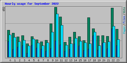 Hourly usage for September 2022